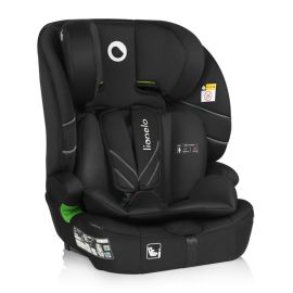 Scaun auto i-Size, Lionelo, Levi Fix, 76 - 150 cm, 1/2/3, ISOFIX + Top Tether, Tetiera reglabila in 10 pozitii, Insertie ergonomica Dri-Seat, Tapiterie lavabila, Testat la impact, Baza lata, Cotiere practice, Conform cu R129, Negru