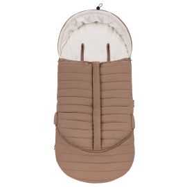 Sac de iarna, Lionelo, Oli, Pentru carucior, landou sau scaun auto, 101x45 cm, Impermeabil, Rezistent pana la -20 grade, Extensibil, Maro