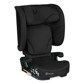 Scaun auto pliabil, Lionelo, Orin, i-Size, 100-150 cm, Tetiera reglabila in 14 pozitii, Spatar in 4 pozitii, Isofix+Top Tether, Sezut ergonomic, Husa transport, Suport sticla, Negru Carbon