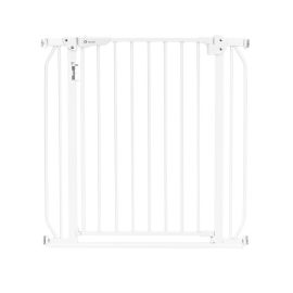 Poarta de siguranta, Lionelo, Truus Slim Led, Prin presiune, Cu lumina Led cu senzor, 105 cm, Conform cu standardul european de securitate EN1930, Alb