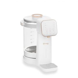 Aparat pentru incalzirea si declorizare apei, Lionelo, Babypresto 2.0, Pentru lapte parf, Lampa UV, Rezervor 3l, Lumina de noapte, Dozare 30- 300 ml, 1200 W, Afisaj digital, Alb
