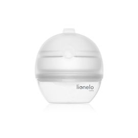 Pompa de san si colector de lapte, Lionelo, Milky 2 in 1, Volum 60 ml, Forma anatomica, Compataibila cu utilizarea cu sutien, Fara bisfenol A, Portabila, Alb