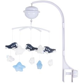 Carusel muzical pentru patut cu proiector Chipolino Planes