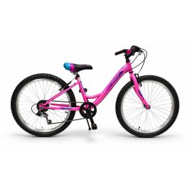 Bicicleta copii Polar Modesty, 24 inch, 6 viteze Shimano, frane V-Brake, Roz
