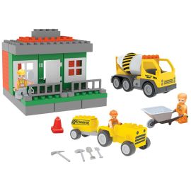 Set constructie Pilsan Double Blocks Concrete Truck 49 piese