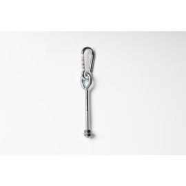 Carlig, Dice, M12x140 mm, Pentru leagan, Din otel zincat, Include piulite pentru montaj