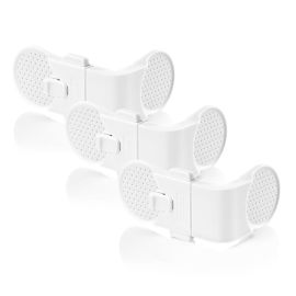 Set 3 sigurante pentru blocare sertare si usi de dulapuri REER 71080