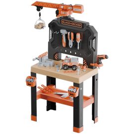 Atelier Smoby Black & Decker Bricolo Builder cu 87 accesorii