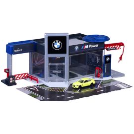 Set de joaca Majorette BMW Showroom cu o masinuta