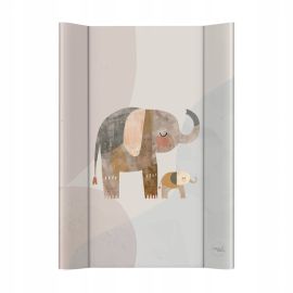 Saltea de infasat, Ceba Baby, Moale, Pentru comode si masute de infasat, 50x70 cm, Fara BPA, Certificata Oeko-Tex Standard 100, 0 luni+, Basic Elephant