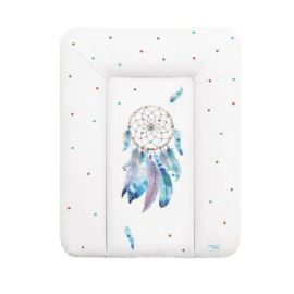 Saltea de infasat, Ceba Baby moale Dream Catcher, Fara ftalati, 70 x 50 cm, Alb/Albastru