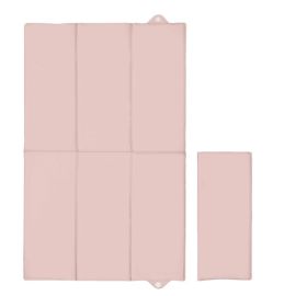 Saltea de infasat, Ceba Baby, Pliabila, 60x40 cm, Suprafata impermeabila, Multifunctionala, Pentru acasa si in deplasari, Basic Pink