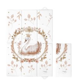 Saltea de infasat, Ceba Baby, Pliabila, 60x40 cm, Suprafata impermeabila, Multifunctionala, Pentru acasa si in deplasari, Basic Glamour Style