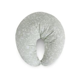 Perna pentru alaptat, Ceba Baby, Husa detasabila din bumbac, Cu puf siliconizat, 150x60x37 cm, Oeko-Tex Standard 100, Basic Wildflowers