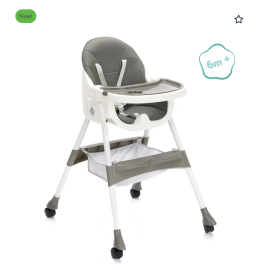 Scaun inalt pentru masa pliabil Finn grey Fillikid