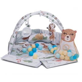 Covoras de joaca cu activitati, Wild life, 120 cm Fillikid