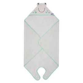 Prosop de baie pentru bebelus si mama Bamboo Frog grey Clevamama
