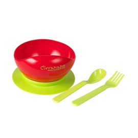 Set bol cu ventuza si tacamuri Clevamama