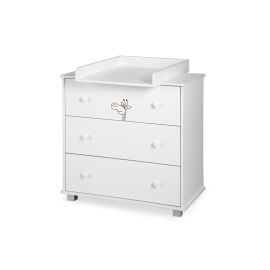 Comoda de infasat Klups SAFARI Giraffe Alb