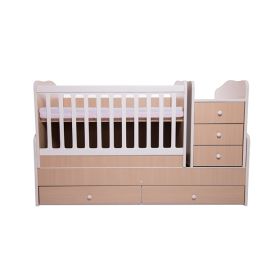 Patut transformabil VESSANTI Touring - Natur cu Alb