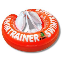 Colac de inot pentru bebelusi si copii Swimtrainer Classic, rosu, 3 luni - 4 ani, Freds Swim Academy