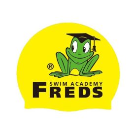 Casca de inot din silicon FREDS Swim Academy, model cu imprimeu