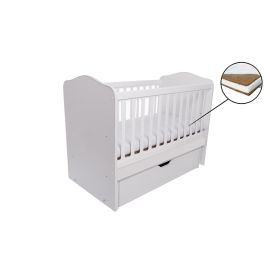 Patut VESSANTI Como Balansoar - Alb + Saltea Cocos 10 cm