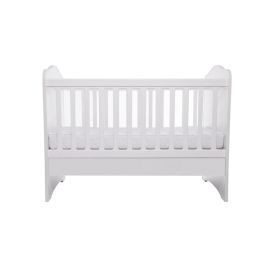 Patut VESSANTI Como fara sertar - Alb + Saltea cocos confort 120 x 60 x 12 cm