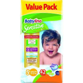 Scutece Babylino Sensitive Valuepack N5+, 13-27KG, 42 buc