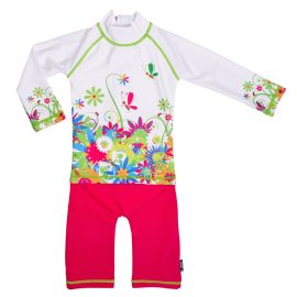 Costum de baie Flowers marime 74- 80 protectie UV Swimpy