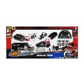 Set de Intervenție „S.O.S Station – Rescue Team” cu Vehicule, Elicopter și Accesorii